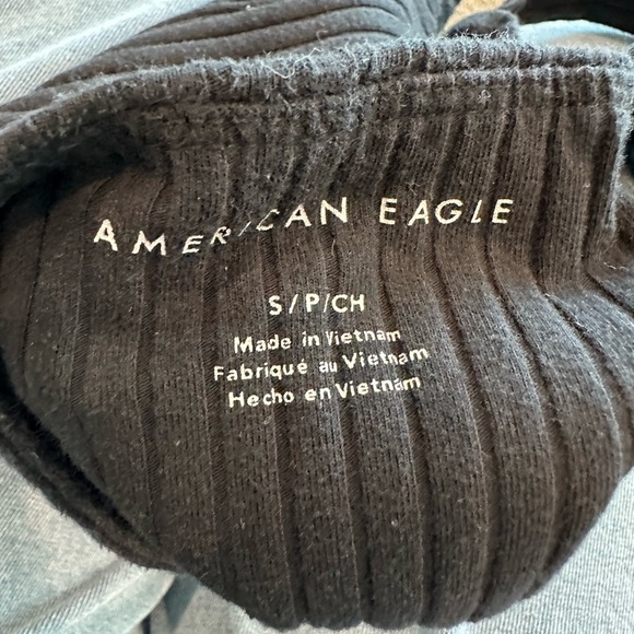 American Eagle Black Ribbed Women's Tank small - Picture 3 of 3